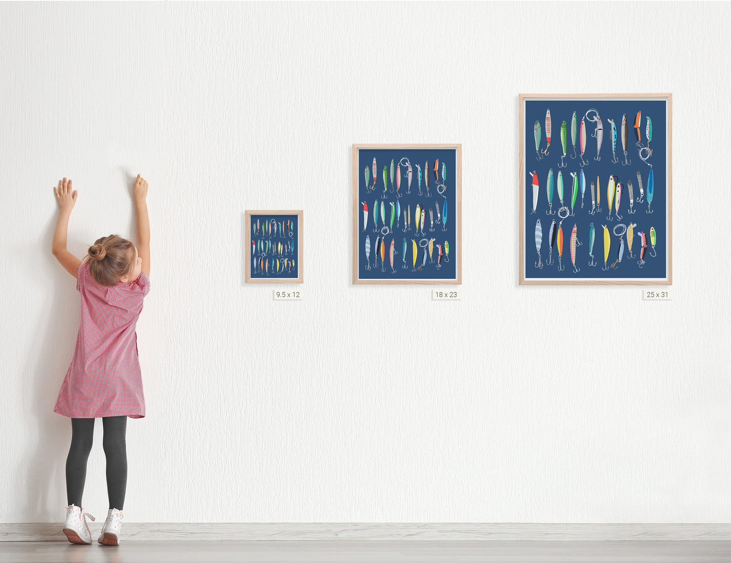 Saltwater Fishing Lures Art Print - Unframed or Framed - 220731