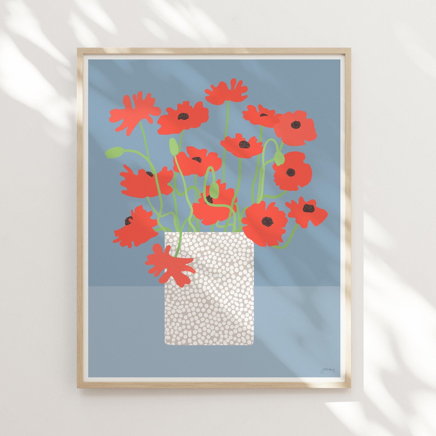 Icelandic Poppies Art Print - Unframed or Framed - 250601