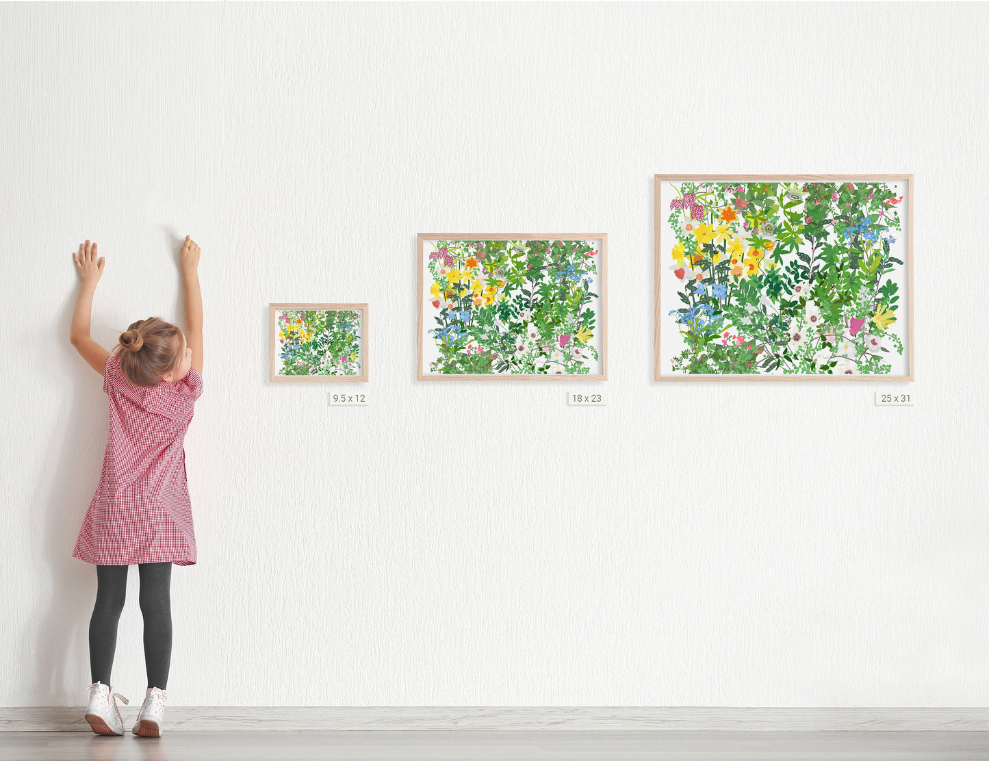 Mille Fleurs with Daffodils Art Print - Unframed or Framed - 210517