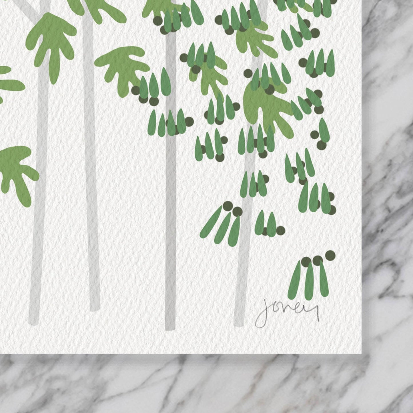 Mangrove with Little Blue Herons Art Print - Unframed or Framed - 250112