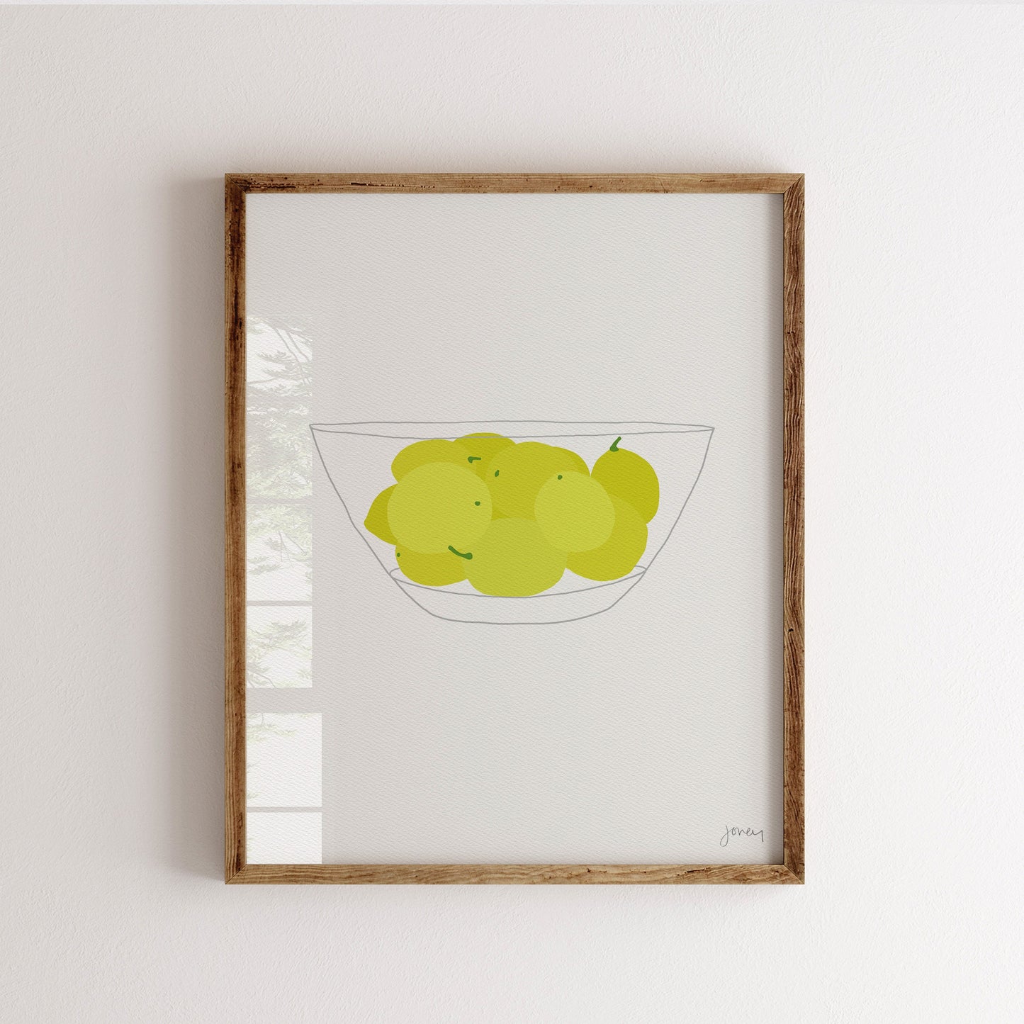Glass Bowl with Meyer Lemons Art Print - Unframed or Framed - 130124