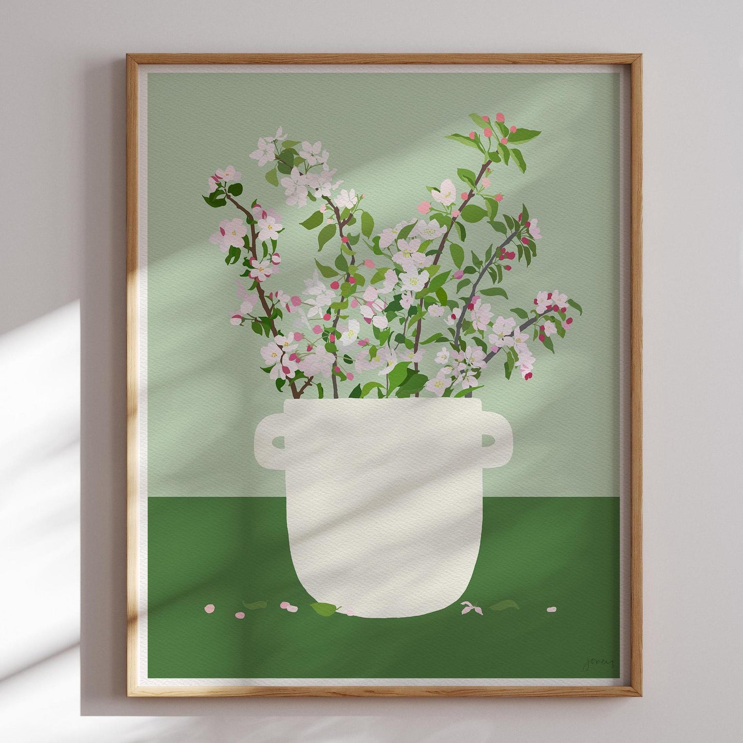 Apple Blossoms Still Life Art Print - Unframed or Framed - 201206