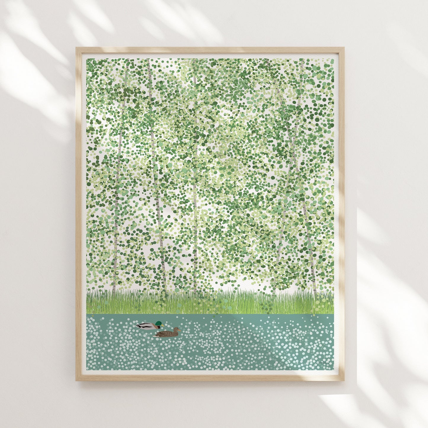 Mallard Ducks Art Print - Unframed or Framed - 210715