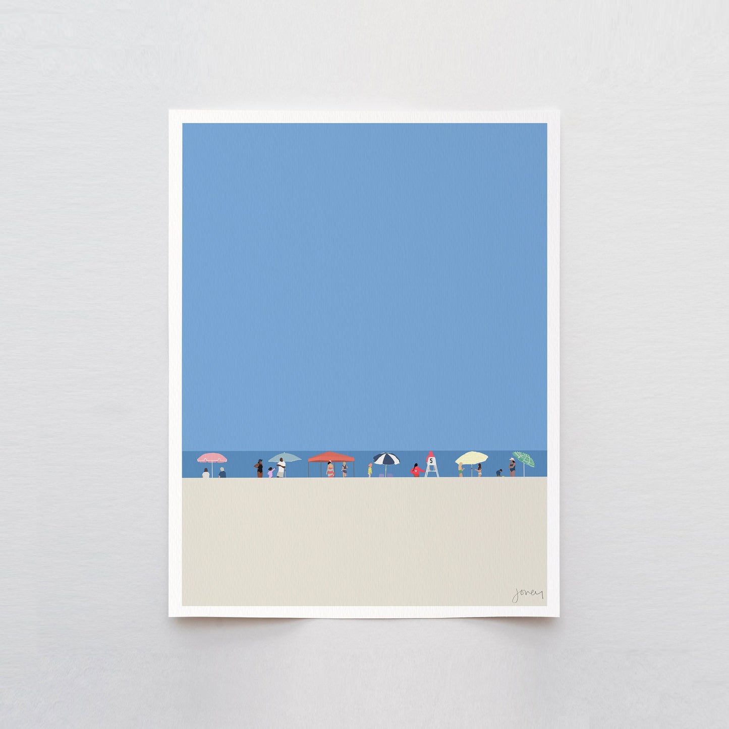 Beach Horizon Art Print - Unframed or Framed - 230701