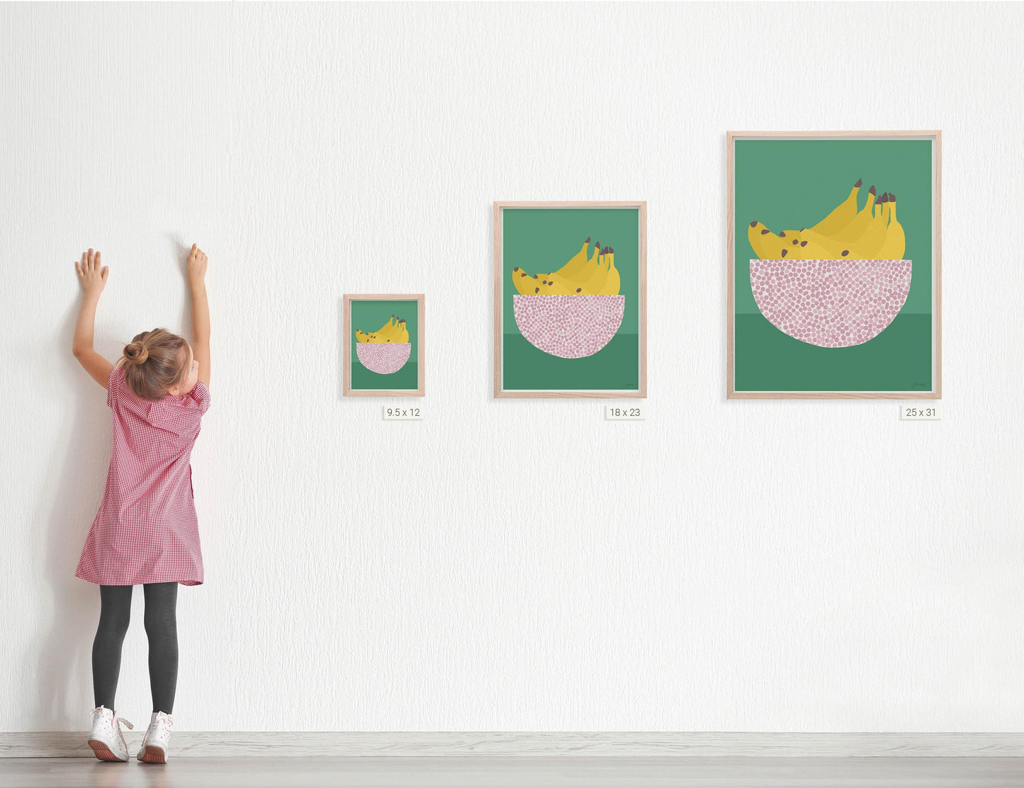 Bananas Abstract Still Life Art Print - Unframed or Framed - 230325