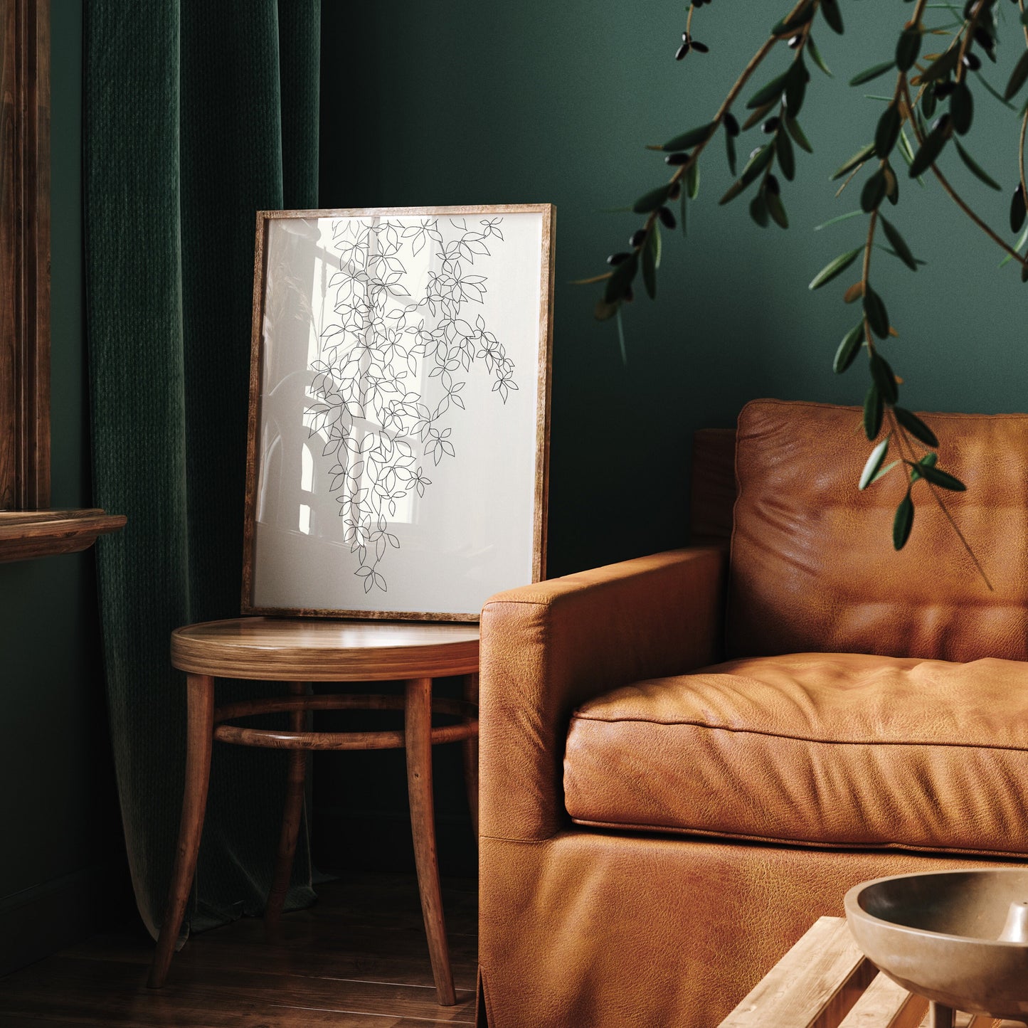 Botanical Line Drawing Art Print - Unframed or Framed -140905