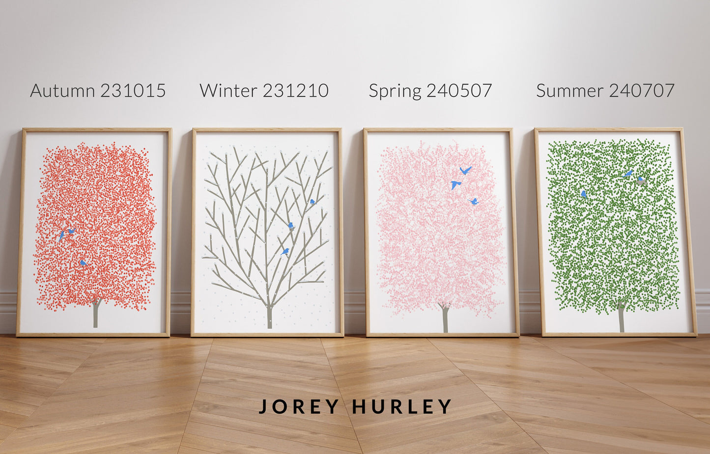 Winter Maple Abstract Art Print - Unframed or Framed - 231210