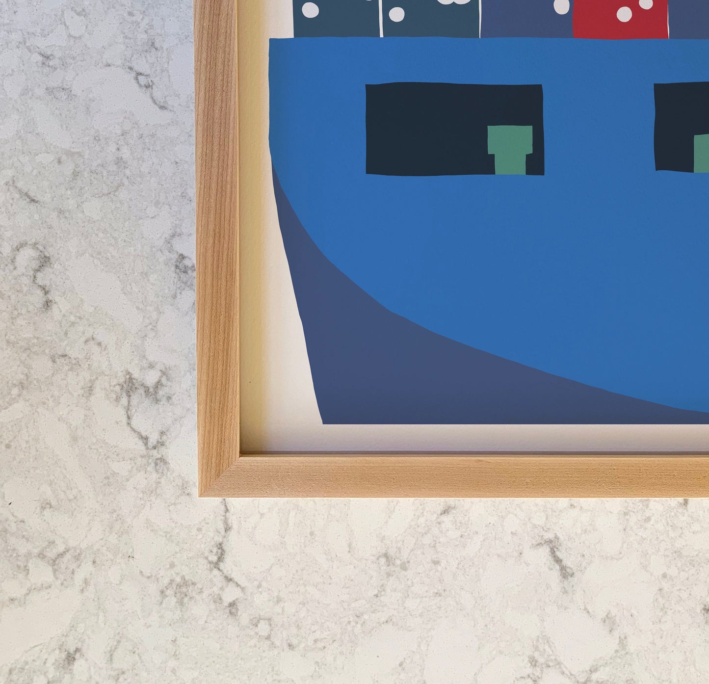 Container Ship Docked Art Print - Unframed or Framed - 140121