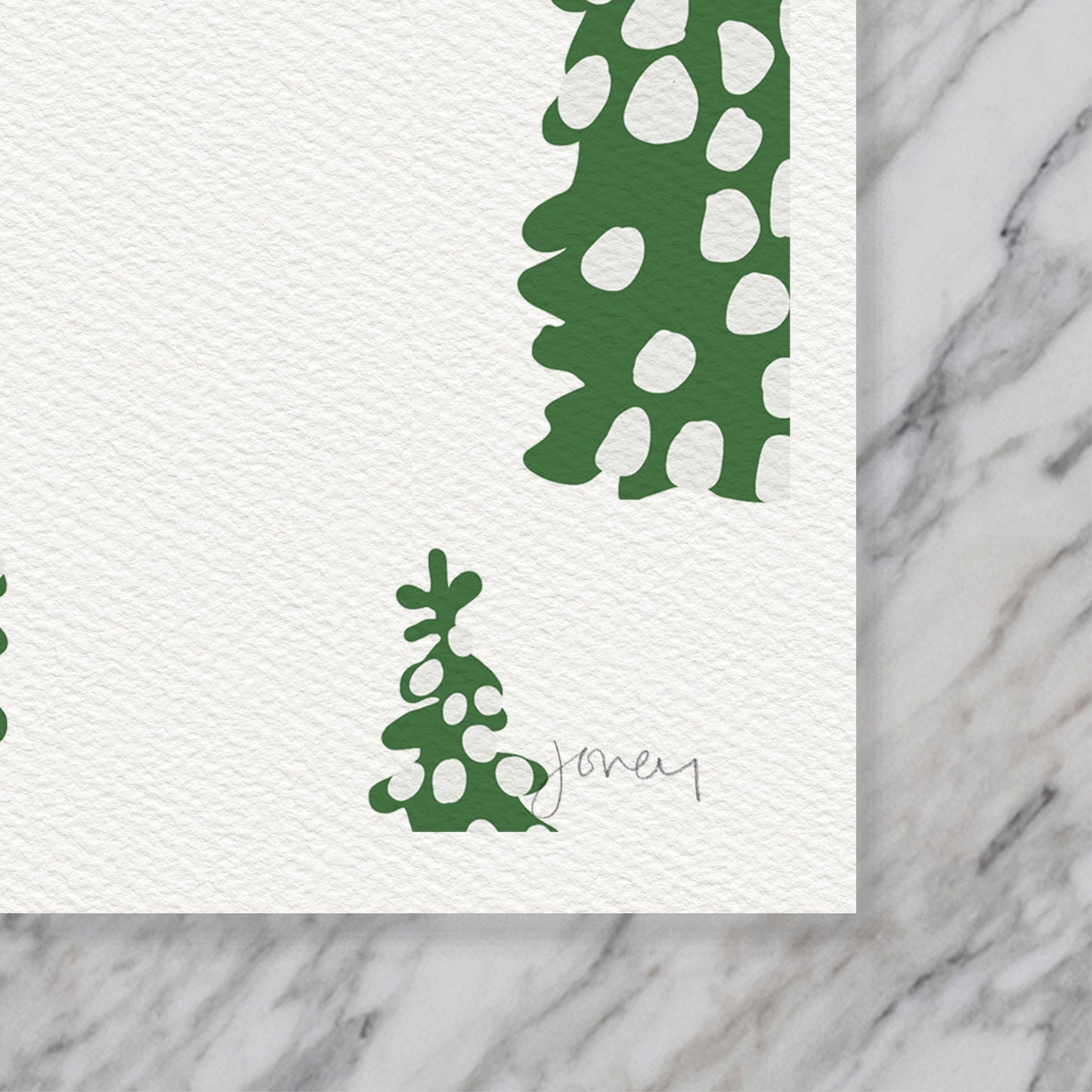 Skiing the Trees Art Print - Unframed or Framed - 230114