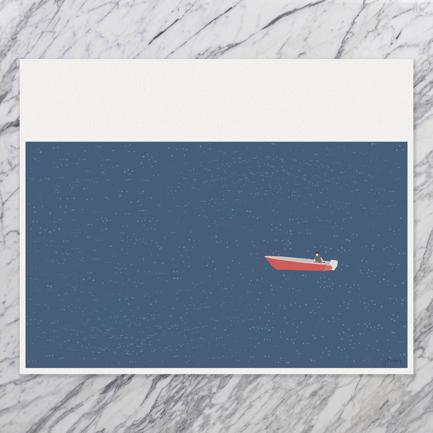 Skiff Art Print - Unframed or Framed - 240616