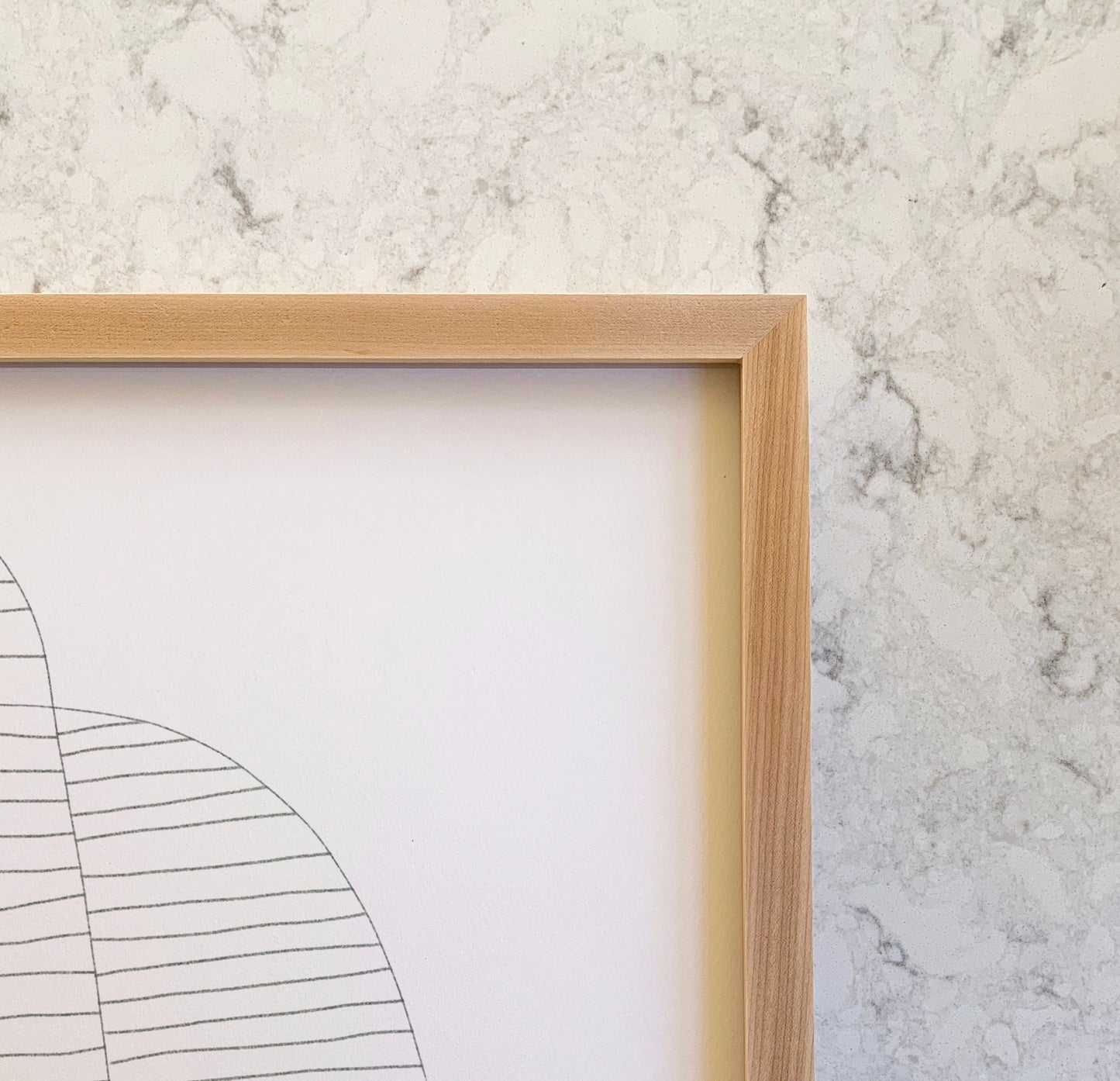 Pencil Line Abstract Art Print - Unframed or Framed - 170807