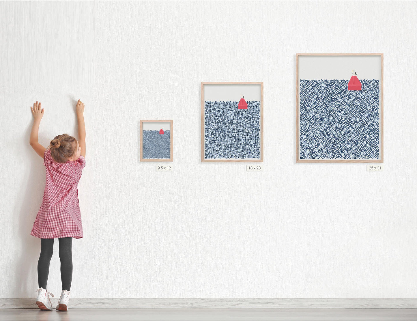 Channel Marker with Seagull Art Print - Unframed or Framed - 250415