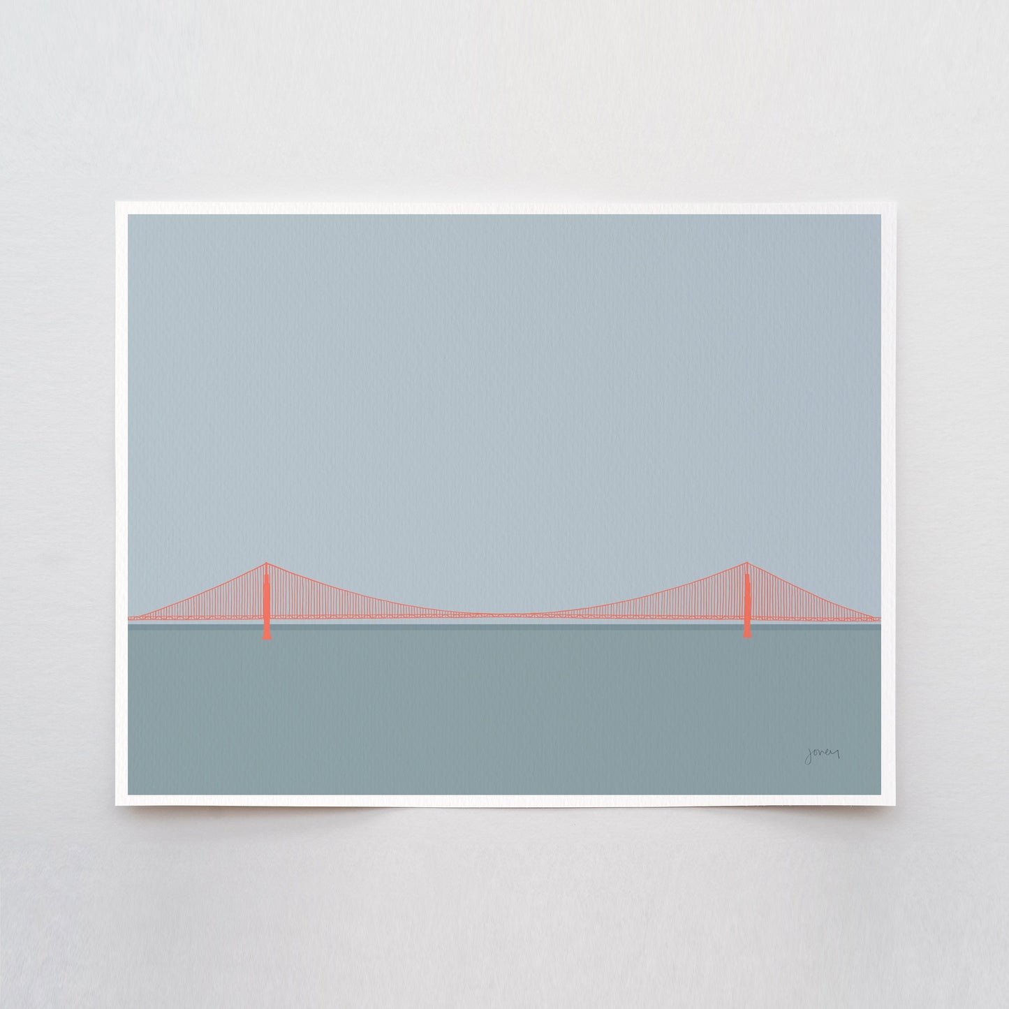 Golden Gate Bridge Landscape Art Print - Unframed or Framed - 230806
