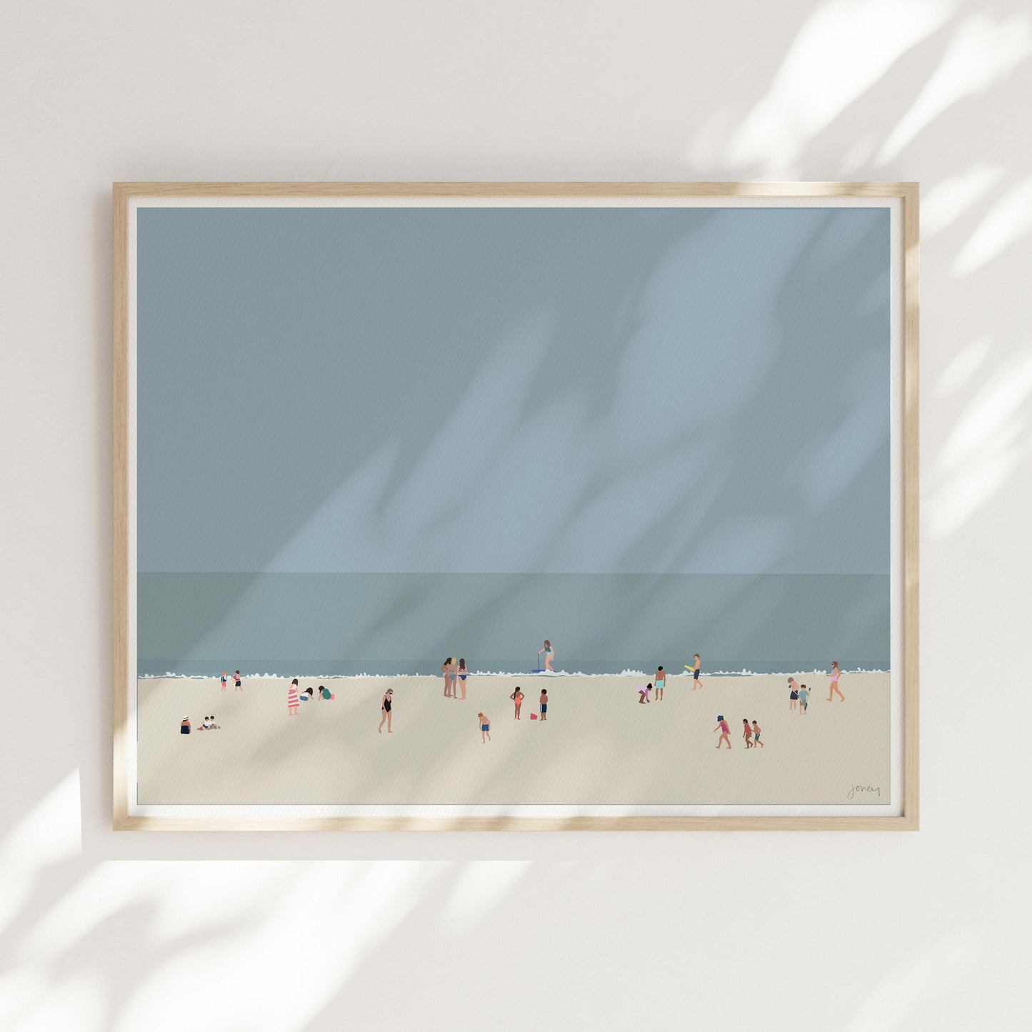 Beach Afternoon Landscape Art Print - Unframed or Framed - 250418