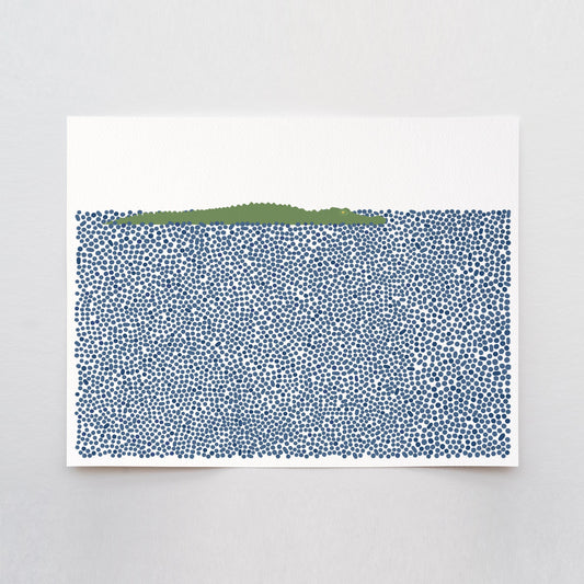 Gliding Crocodile Art Print - Unframed or Framed - 250212
