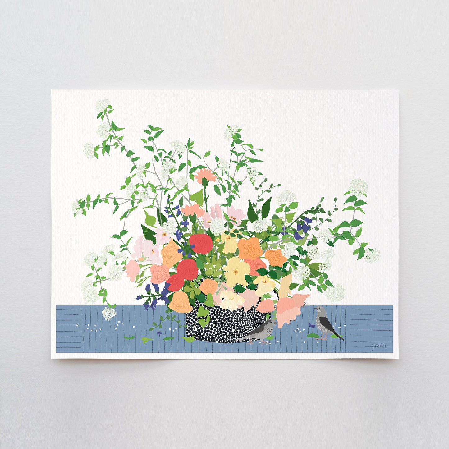 Roses Still Life Abstract Art Print - Unframed or Framed - 200617