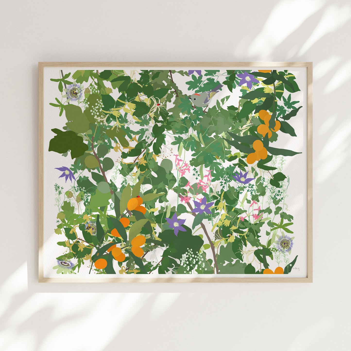 Kumquats Millefleur Art Print - Unframed or Framed - 210612
