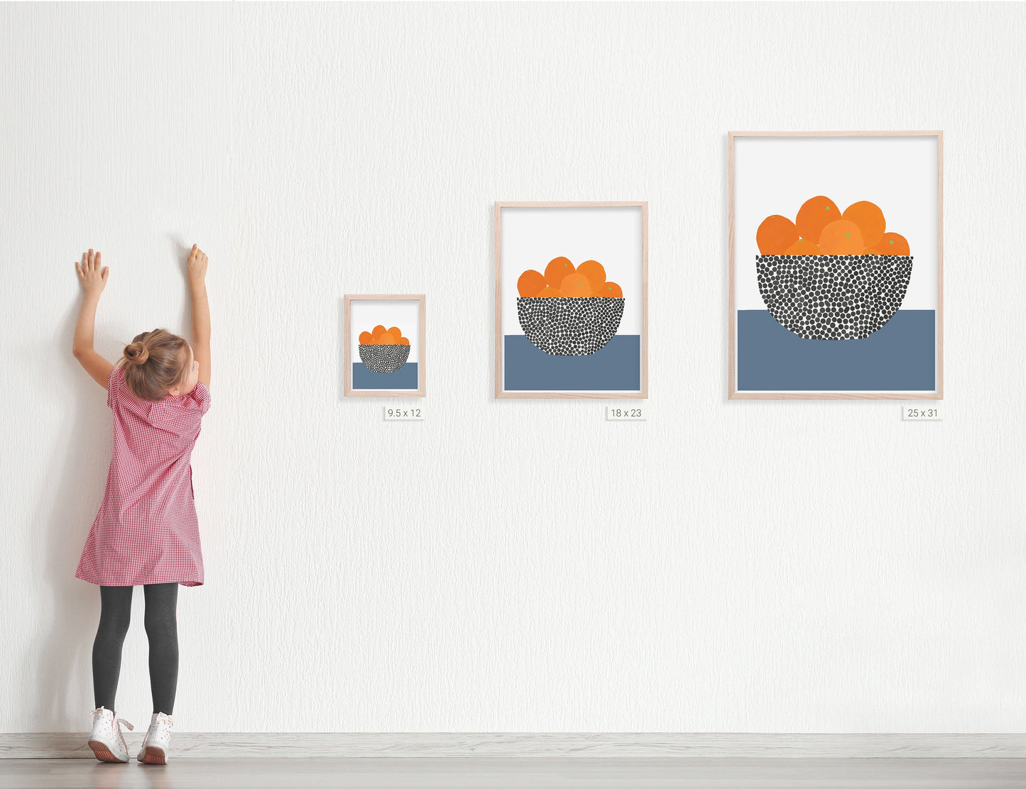 Bowl of Oranges Still Life Art Print - Unframed or Framed - 200616