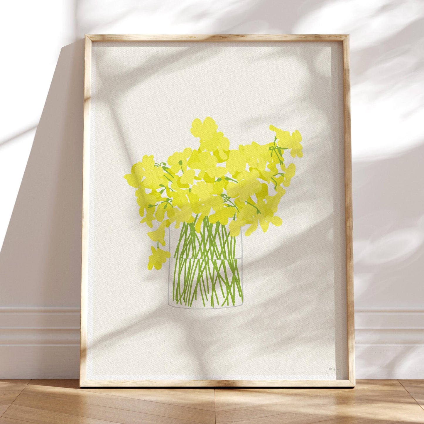 Oxalis Sour Grass Still Life Art Print - Unframed or Framed - 130314