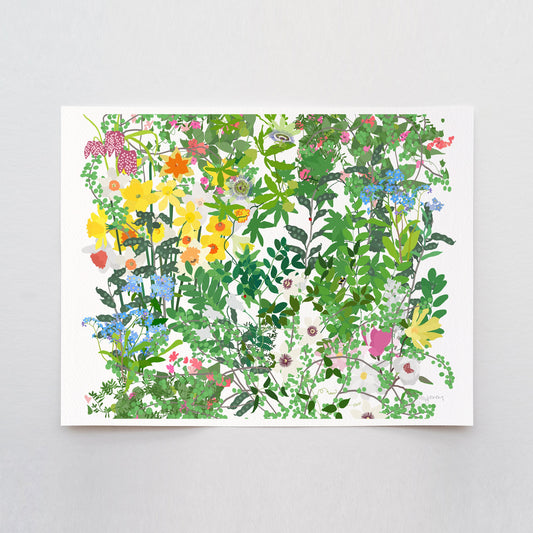 Mille Fleurs with Daffodils Art Print - Unframed or Framed - 210517