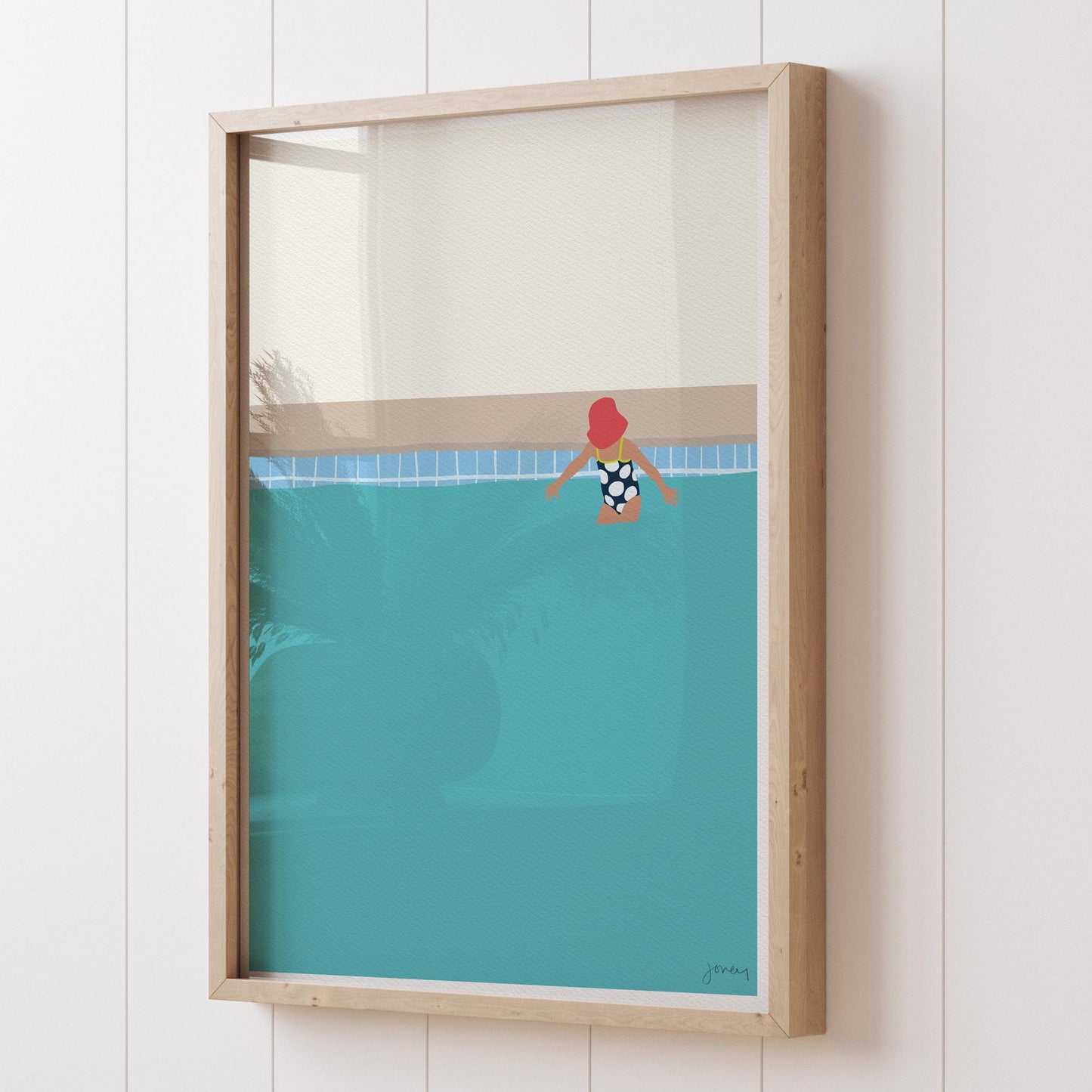 Kid in Sunhat Art Print - Unframed or Framed - 140702