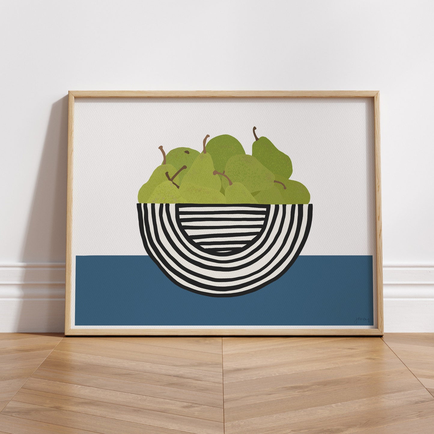 Bartlett Pears Still Life Art Print - Unframed or Framed - 210125