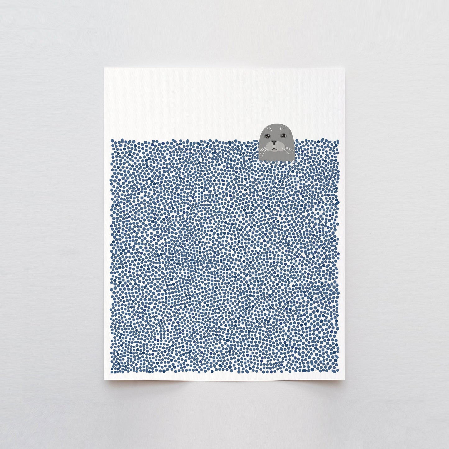 Harbor Seal Art Print - Unframed or Framed - 240121