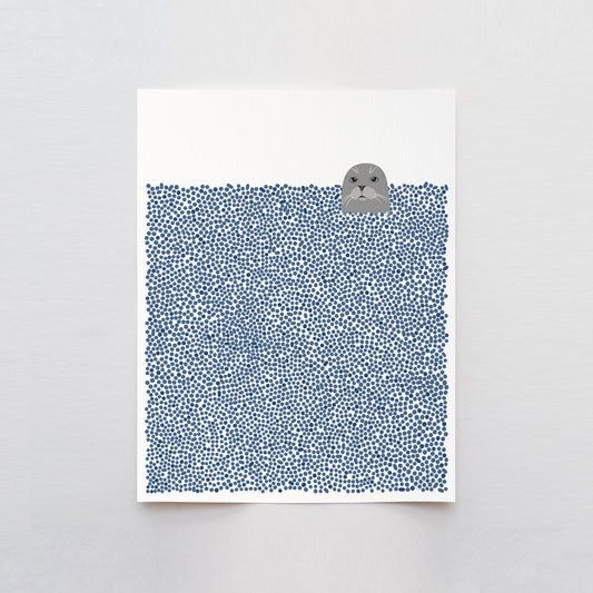 Harbor Seal Art Print - Unframed or Framed - 240121