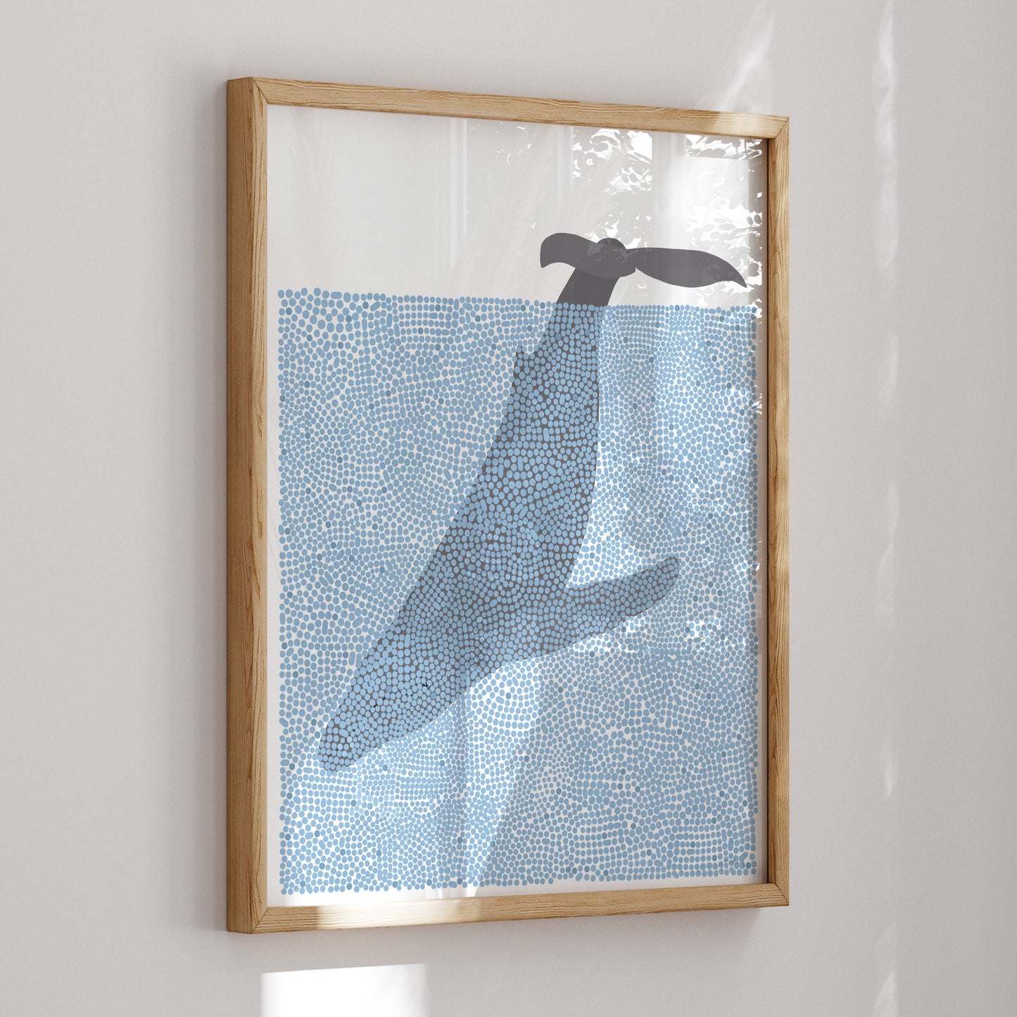 Abstract Whale Tale Art Print - Unframed or Framed - 240519