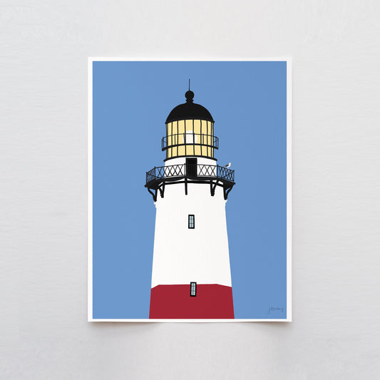 Montauk Point Lighthouse Art Print - Unframed or Framed - 250824