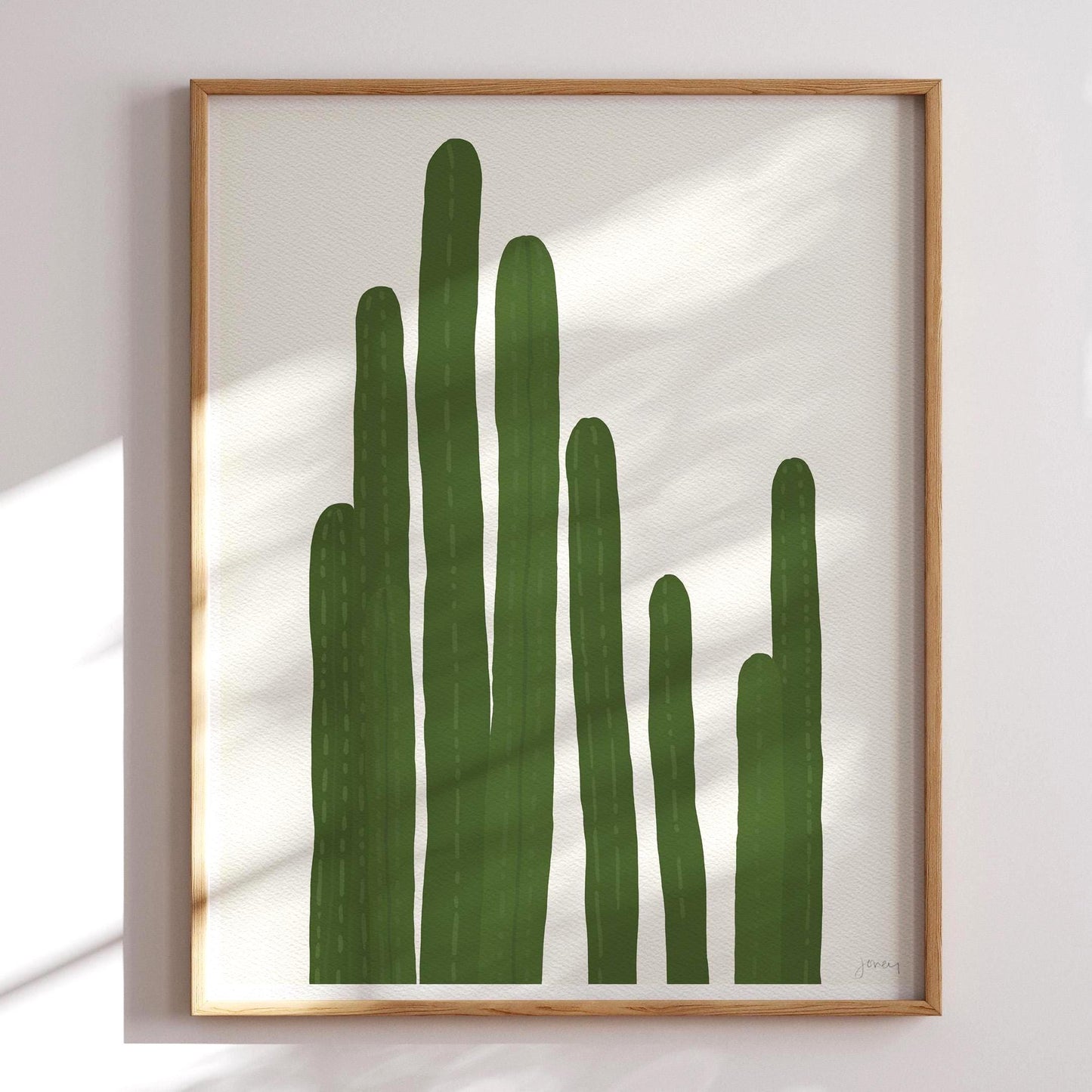 Pipe Cactus Art Pint - Unframed or Framed - 151021