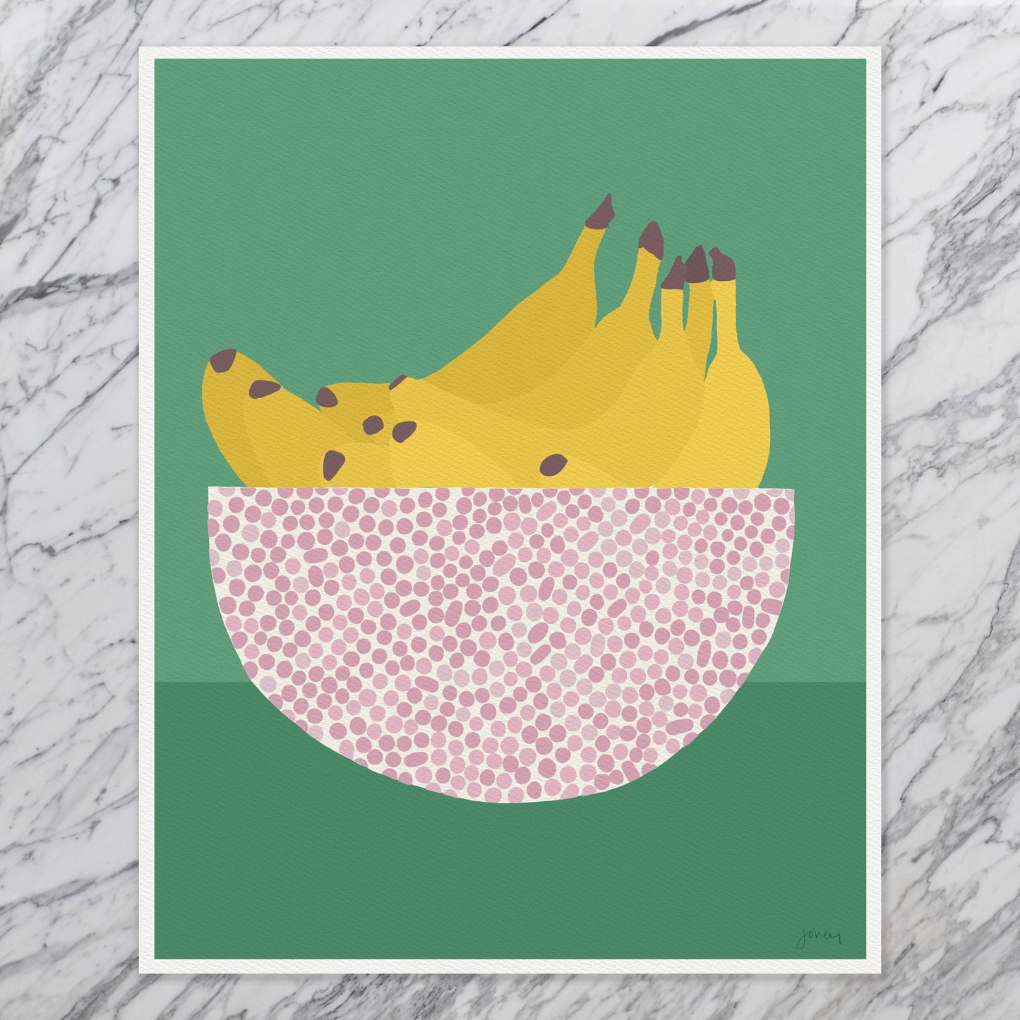 Bananas Abstract Still Life Art Print - Unframed or Framed - 230325