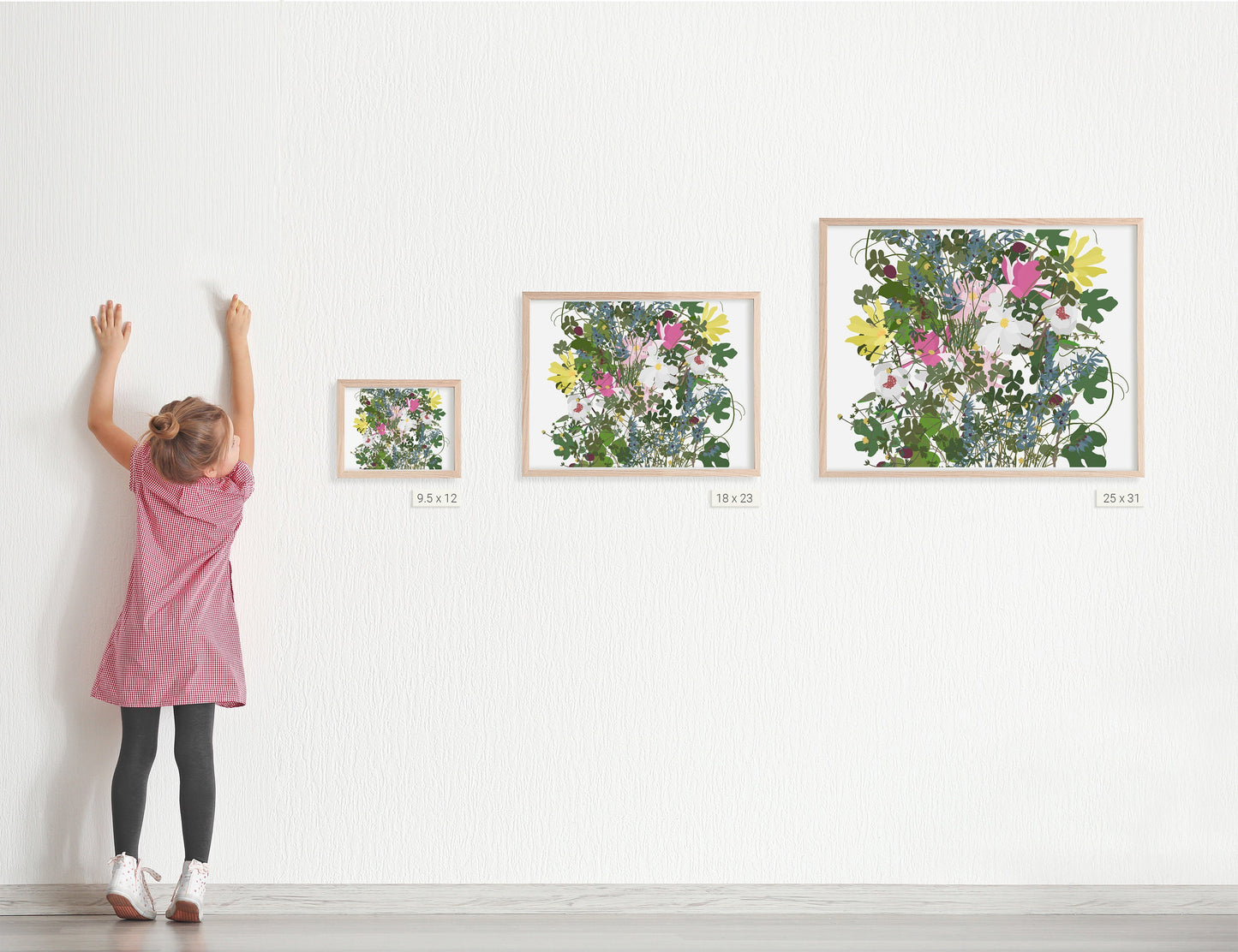 Magnolias Millefleurs Art Print - Unframed or Framed - 210322A