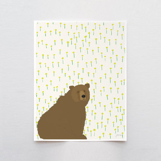 Bear Sitting Art Print - Unframed or Framed - 121023