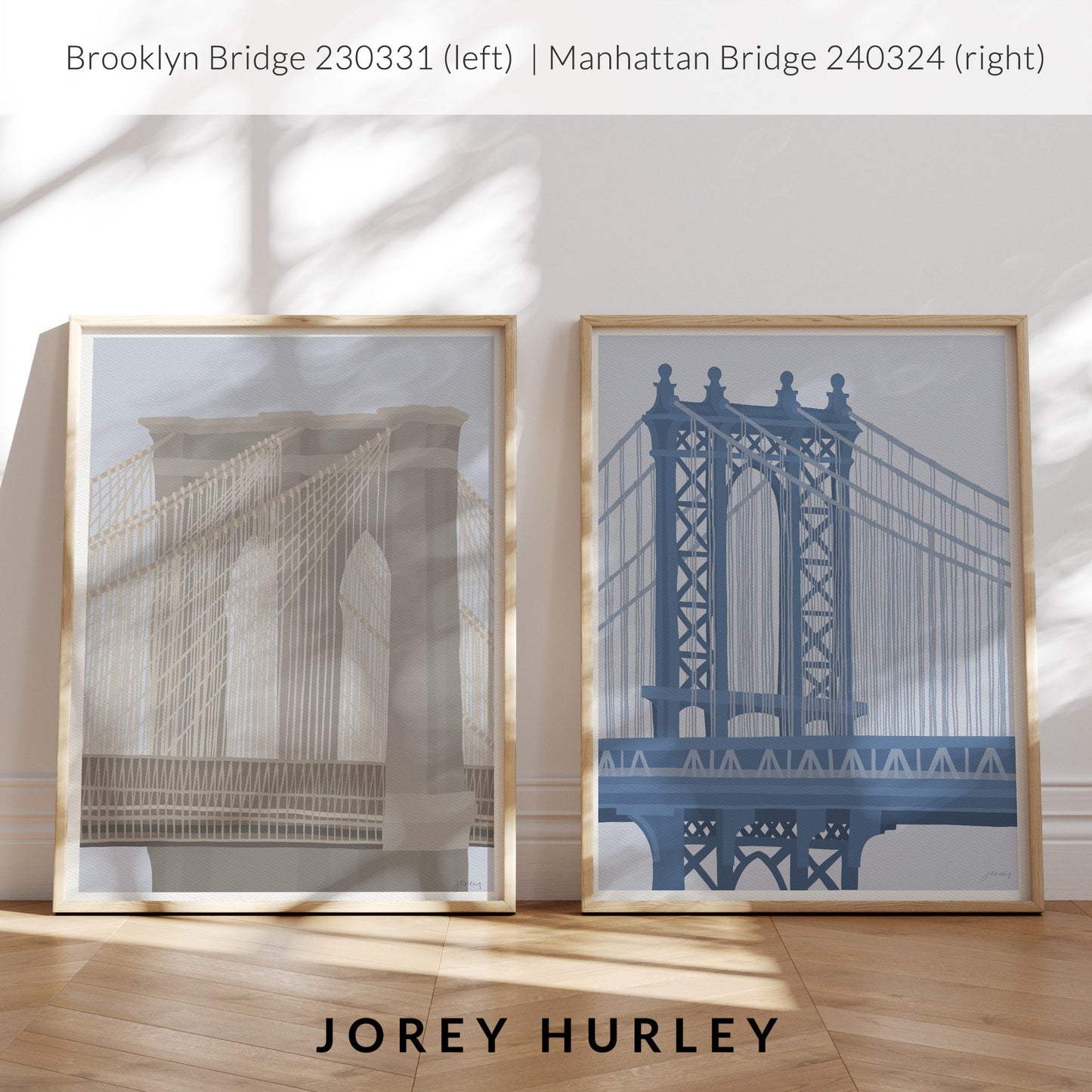 Brooklyn Bridge Art Print - Unframed or Framed - 240331