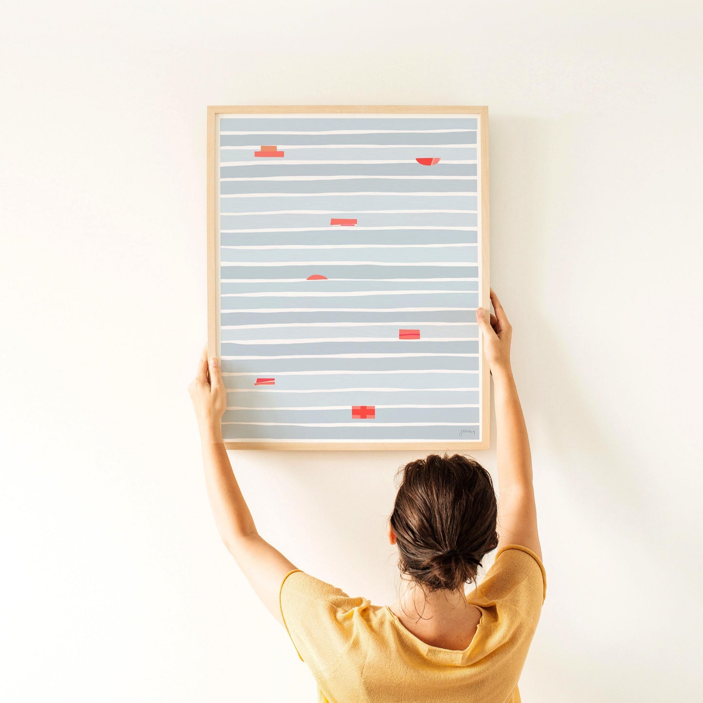 Ocean Abstract Art Print - UnFramed or Framed - 251005