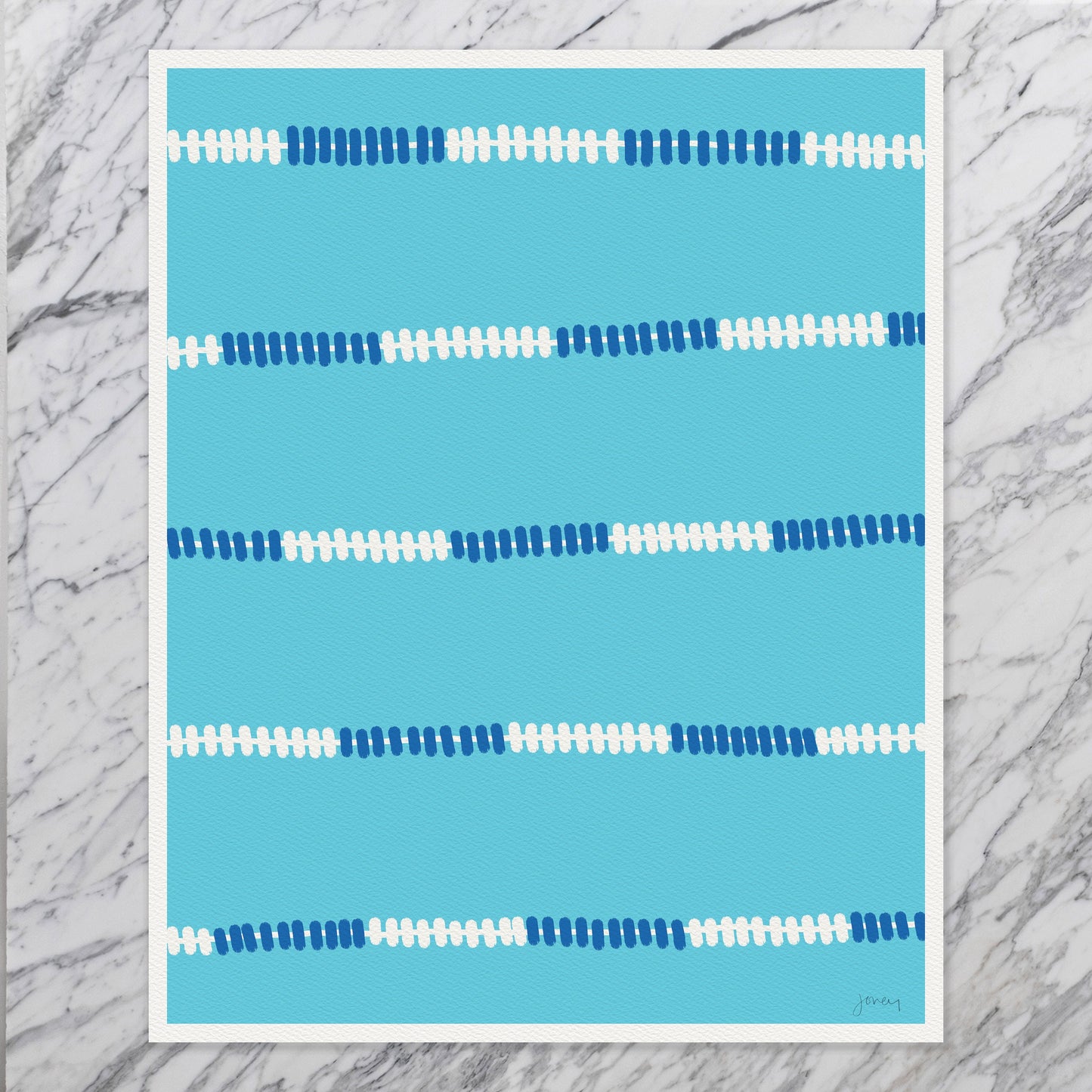 Pool Lane Lines Art Print - Unframed or Framed - 110904