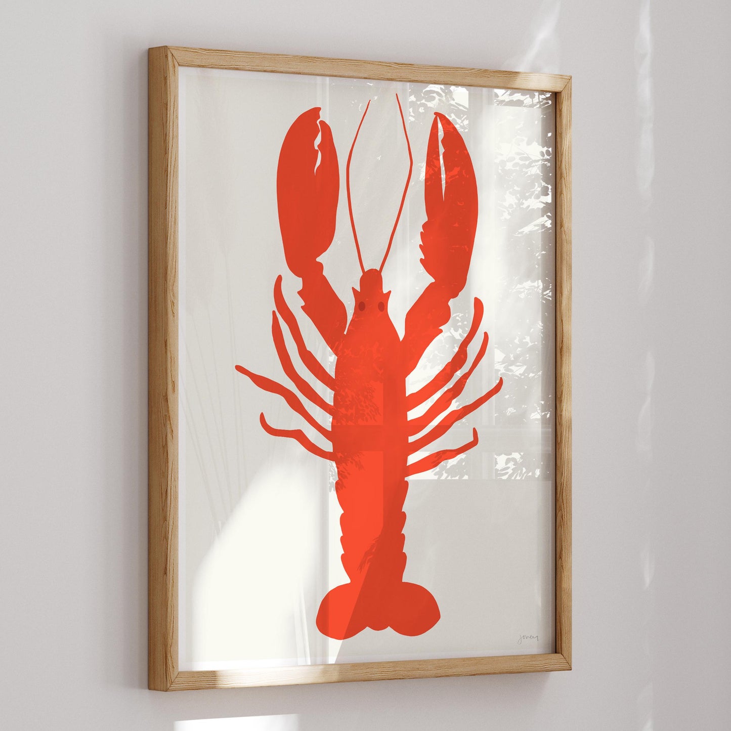 Red Lobster Art Print - Unframed or Framed - 140803