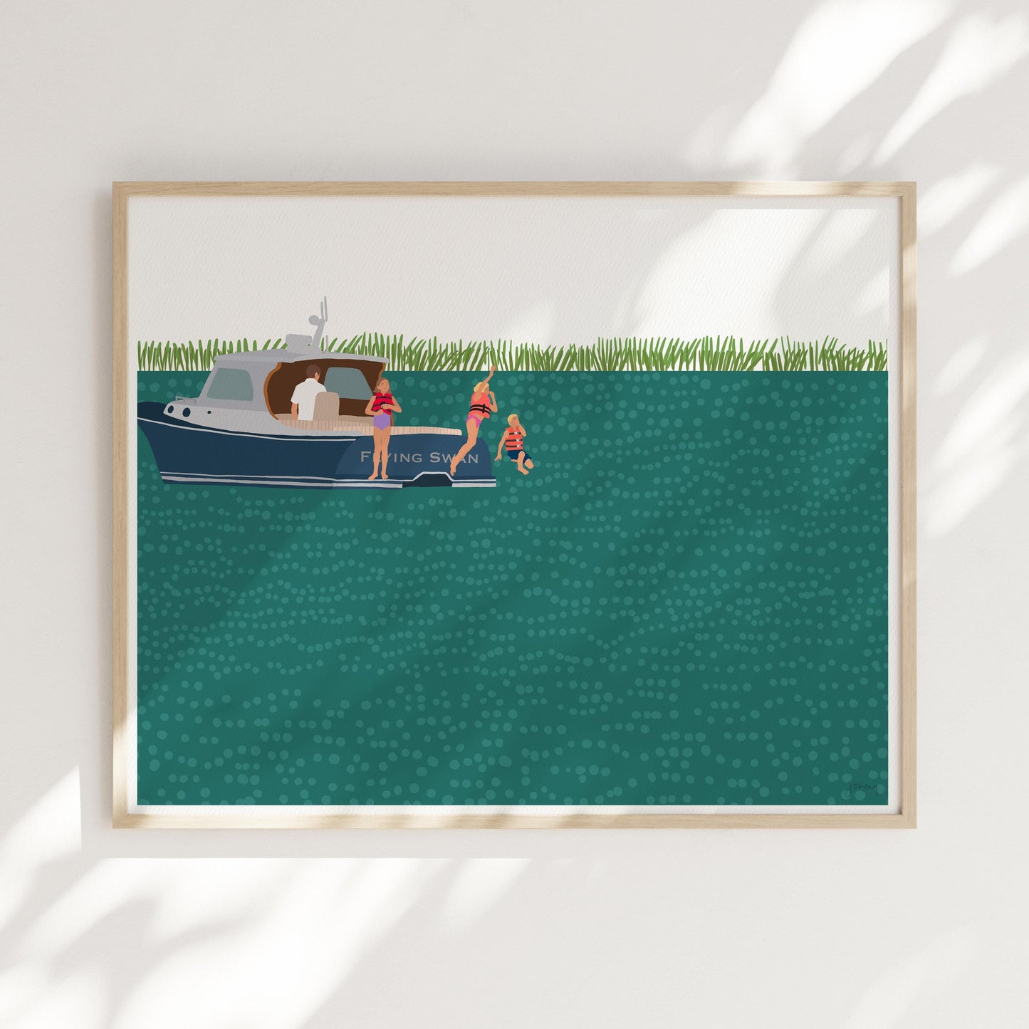 Hinckley Picnic Boat Swim - Unframed or Framed - 211029