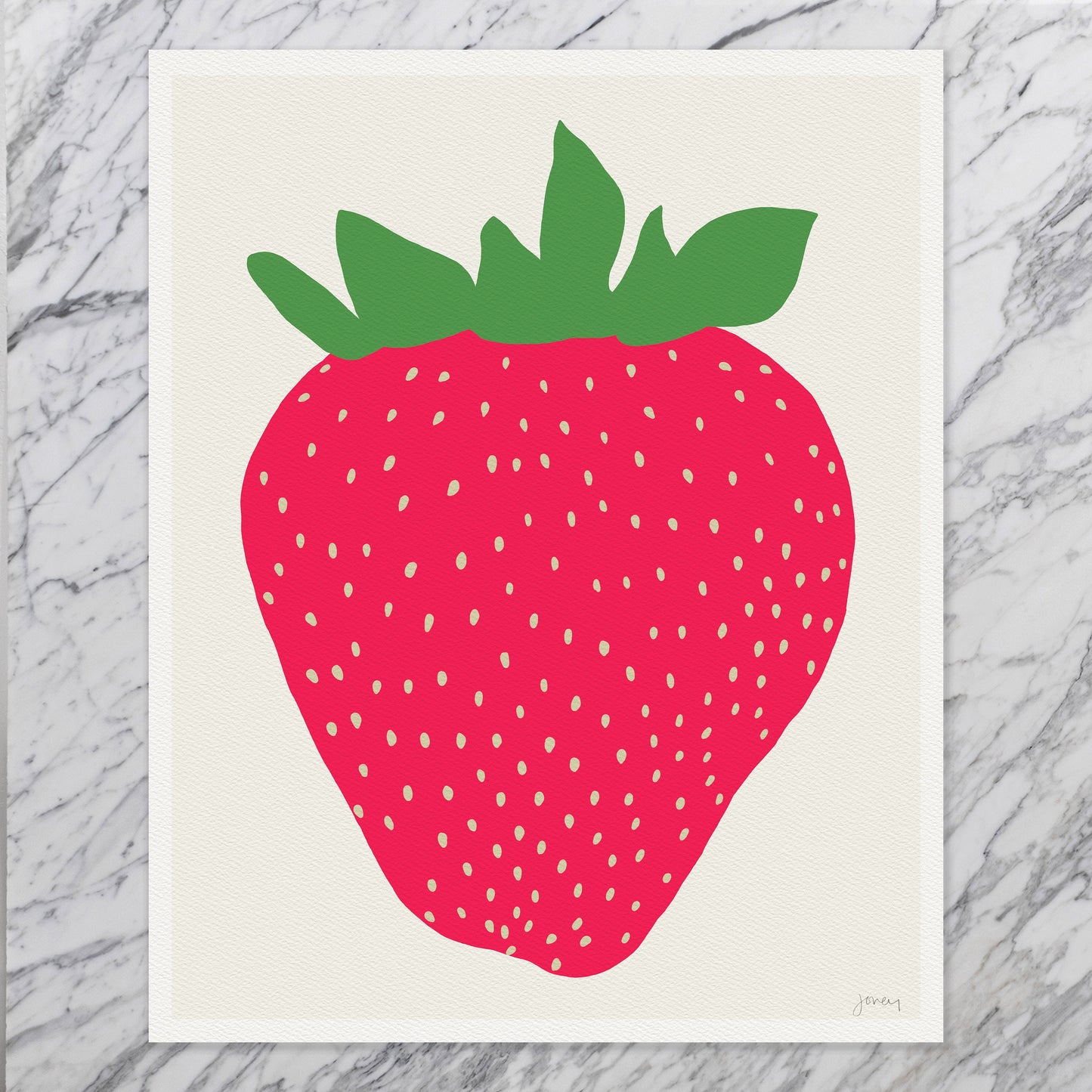 Strawberry Art Print - Unframed or Framed - 120514