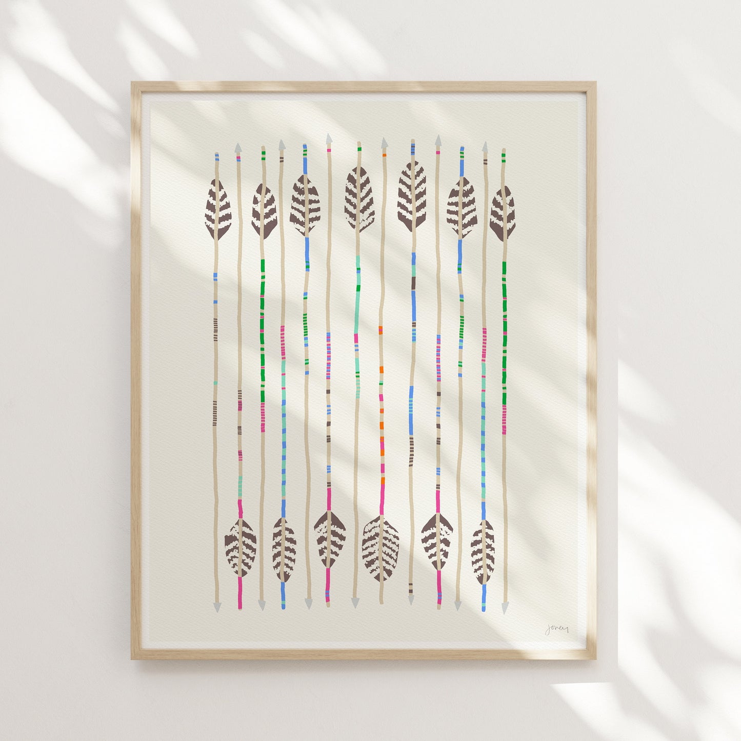 Arrows Feather Fletched Art Print - Unframed or Framed - 120328