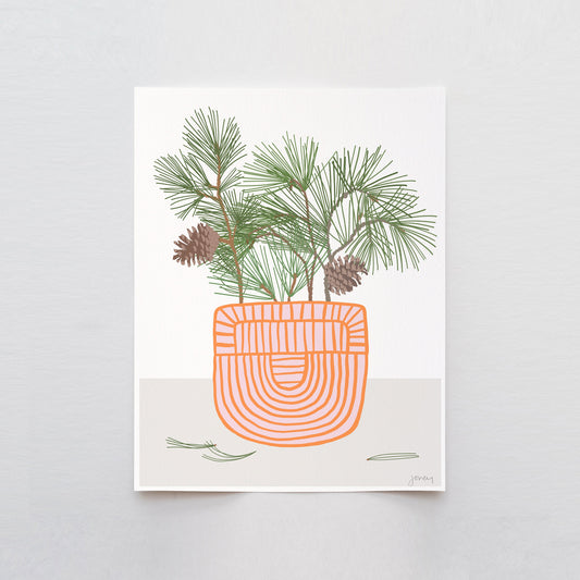 White Pine Abstract Still Life Art Print - Unframed or Framed - 210109