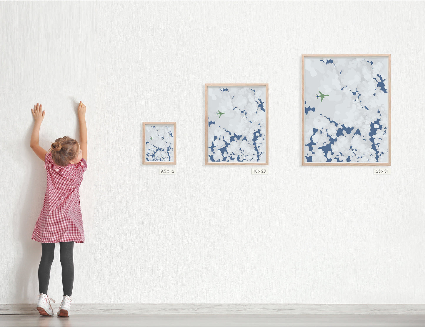 Airplane Overhead Art Print - Unframed or Framed - 140109