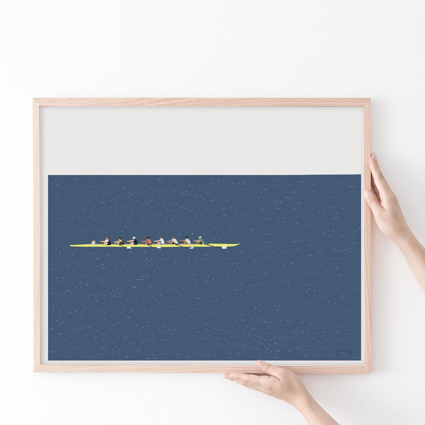 Rowing Eight Art Print - Unframed or Framed - 241109