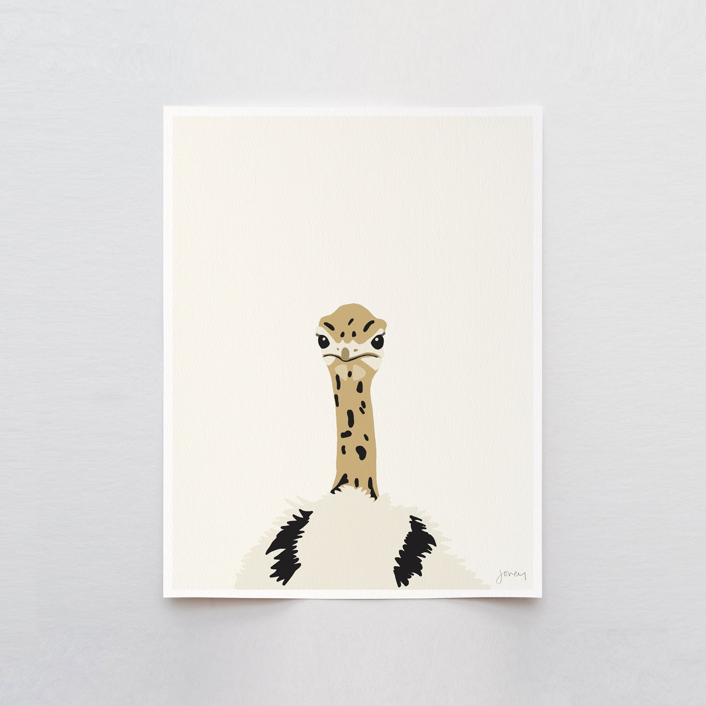 Baby Ostrich Art Print - Unframed or Framed - 120603