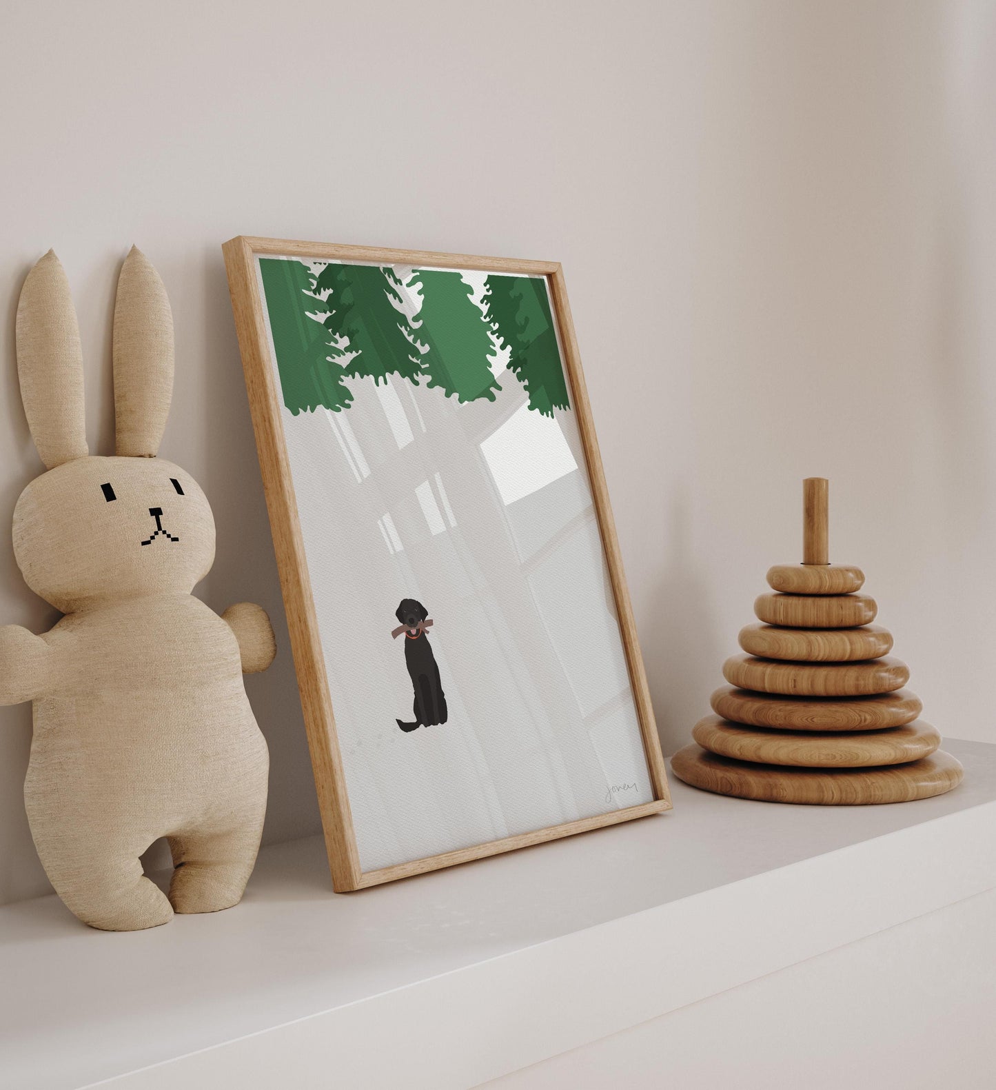 Black Lab Art Print - Unframed or Framed - 230128