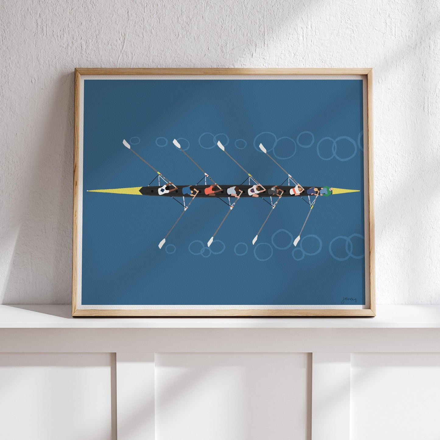 Rowing Art Print - Unframed or Framed - 250427