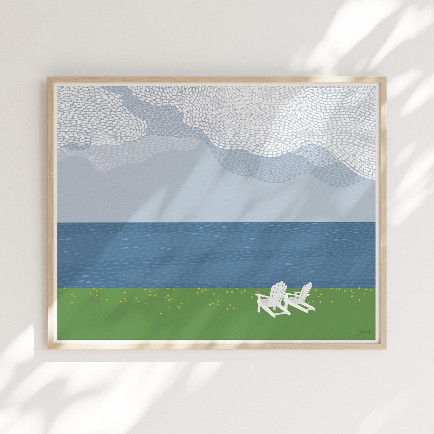 Water and Sky Landscape Art Print - Signed - 260628