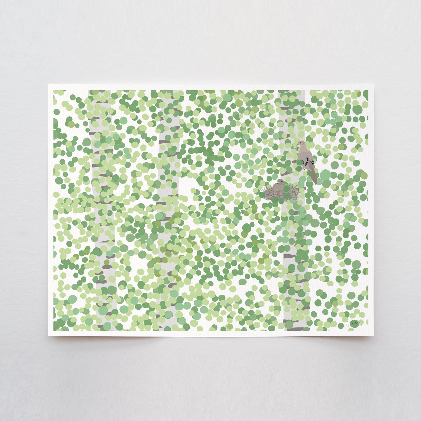 Mourning Doves Art Print - Unframed or Framed - 220313