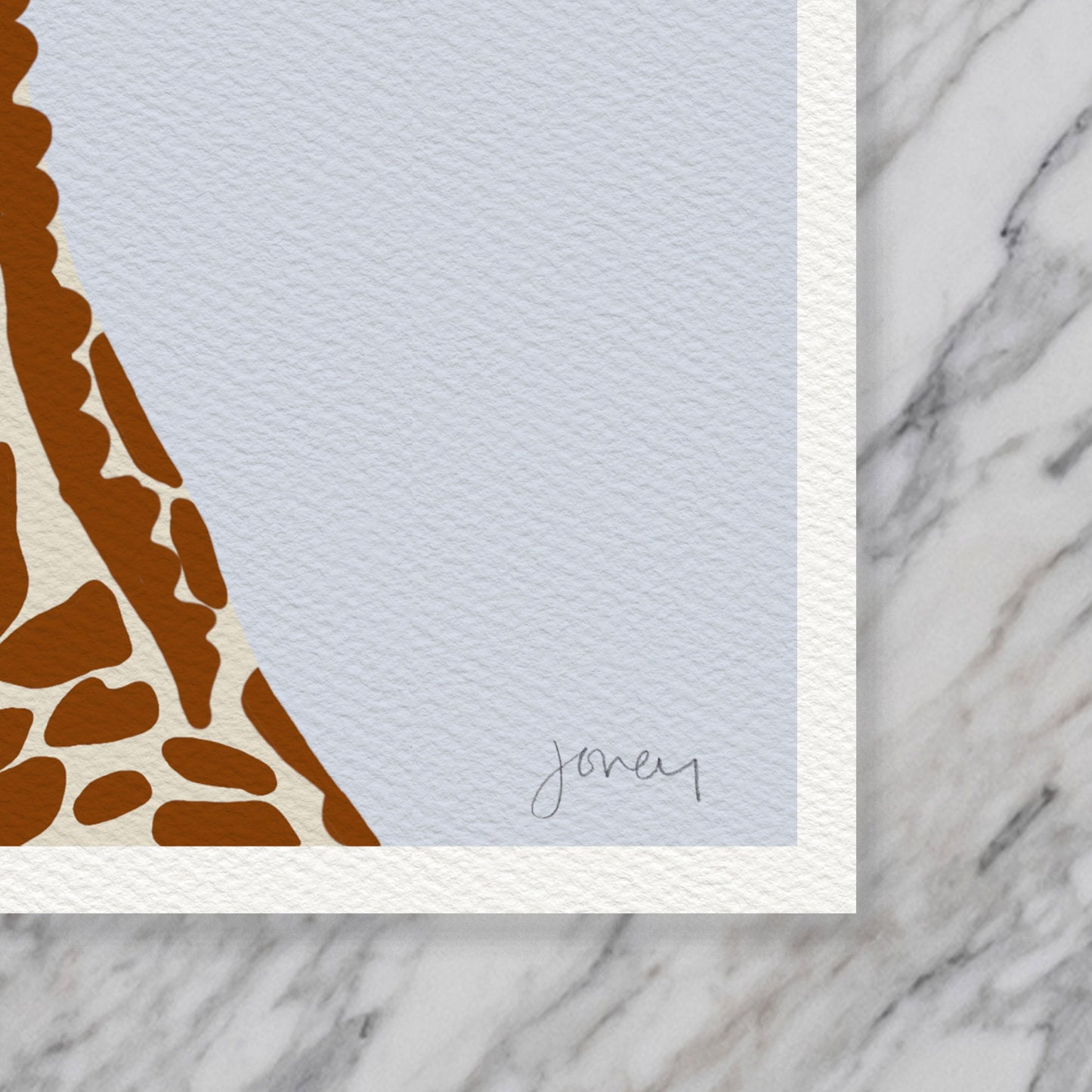 Giraffe Pair Art Print - Unframed or Framed - 130116